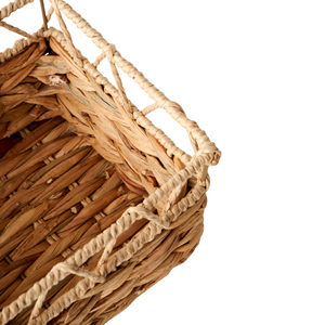 Custom <b>Large</b> Handwoven Water Hyacinth, Storage Boxes Decorative Eco-Friendly Woven Basket for Living Room Decor From Vietnam - Product Image 5