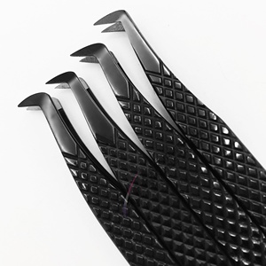 Pinzas para Pestañas RMI con Punta de Fibra de Color Negro Plasma, Pinzas para Volumen de Pestañas Plasma Blue - Product Image 2