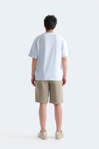 Camiseta Casual Oversize para Hombre, de Algodón, Ajuste Holgado, Hombro Caído, Estilo Urbano, Camiseta Lisa, Proveedor al por Mayor - Product Image 3