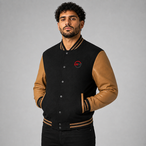 Latest Arrival Men Varsity Jacket Custom Logo Soft Comfortable Casual Baseball Bomber Streetwear Varsity Jacket Wholesale - Product Image 3