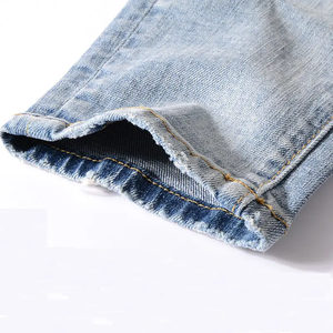 Pantalones Vaqueros de Mezclilla para Hombre, Personalizados, 100% Algodón, Corte Ajustado, Estilo Casual, Desgastado, Urbano - Product Image 3