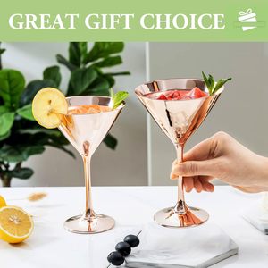 Copas de Martini Irrompibles de Acero Inoxidable, con Logotipo Personalizado, Artículos de Bar Elegantes y Únicos para Colecciones de Licores - Product Image 1