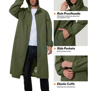 Chaqueta Impermeable Ligera para Exteriores con Capucha, Diseño Cómodo y Resistente al Viento para Viajes, Camping, Trabajo y Uso Diario - Product Image 5