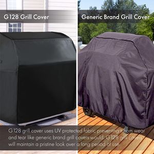Copertura per Barbecue a Gas Nera da 58 Pollici, Impermeabile e Resistente ai Raggi UV, Adatta alla Maggior Parte dei Marchi - Per Griglie a Gas - Product Image 4
