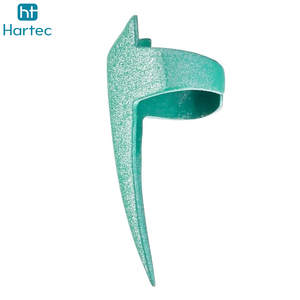 Nouvel Outil de Coiffure Incurvé à Paillettes Turquoises pour la Séparation des Cheveux, Accessoire de Sectionnement des Doigts pour Salon de Beauté et Coiffure - Product Image 2