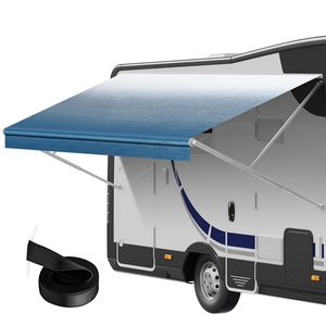 Tessuto per Tende da Sole per Camper in PVC Resistente da 16 once, Sostituzione per Tende da Sole RV, Lunghezza 16FT 2'', Impermeabile 17FT, 3 Strati, Montaggio Laterale - Product Image 1