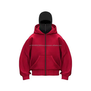 Vente en gros d'usine : Hoodie Balaclava et Hoodie Ninja, Mode Automne, Masque Personnalisé, Nouveau Hoodie d'Hiver, Vêtement d'extérieur uni, à capuche zippée - Product Image 6