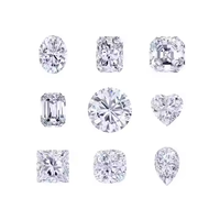 Diamant de laboratoire CVD IGI de couleur F, pureté VS2, taille ovale, facettage de précision, éclat exceptionnel