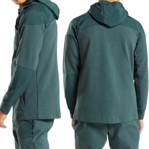 Conjuntos Deportivos de 2 Piezas al por Mayor, Pantalones Deportivos de Poliéster/Algodón Antibacterianos con Logotipo Personalizado, Sudaderas con Capucha para Gimnasio y Entrenamiento - Product Image 2