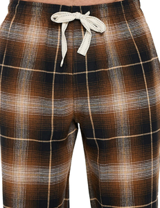 Men Casual Flannel Overalls Pajama Pants 100% Cotton Breathable Eco-Friendly Drawstring Closure <b>Winter</b> Lounge <b>Trousers</b> - Product Image 4