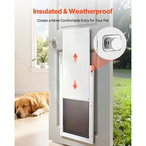 Porte pour animaux XL avec double fermeture magnétique pour chats - Robuste et résistante aux intempéries pour portes intérieures/extérieures Modèle D0100X340NP - Product Image 4