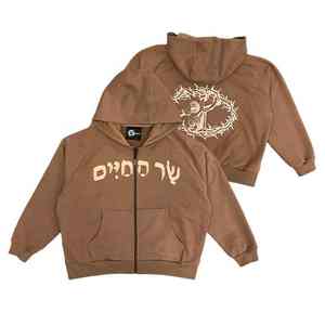 เสื้อฮู้ดแฟชั่นสไตล์ดิสโทเชียส ลายบาติก ผ้าฟลีซหนานุ่ม แขนยาว ทรงเรโทร สำหรับผู้ชาย - Product Image 6