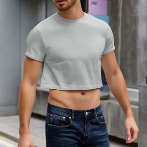Camisetas de Manga Corta para Hombre, Personalizadas OEM, de Primera Calidad, Cuello Redondo, Estilo Casual, Holgadas, para Verano - Product Image 3