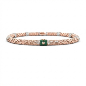 Elegante Collar de Cadena Tricolor de 9K para Mujer, Joyería de Lujo con Brillo, Ideal para Bodas y Fiestas, Regalo de Joyería Fina - Product Image 2