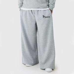 กางเกงจ็อกเกอร์ขายาวทรงหลวมสำหรับผู้ชาย ผลิตในปากีสถาน กางเกงวอร์มพรีเมียมพร้อมเชือกผูก เอวสูง ผ้าหนา - Product Image 3