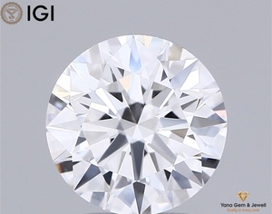 Diamant de qualité supérieure de 4,00 carats avec certification IGI, diamant de laboratoire CVD de coupe ronde, clarté VVS1, couleur D, 10,33 mm pour la création de bijoux - Product Image 1