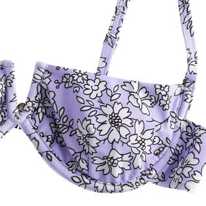 Ensemble de bikini brésilien taille haute 2 pièces pour femmes, maillot de bain personnalisé OEM avec imprimé, séchage rapide, anti-UV, vente en gros - Product Image 3