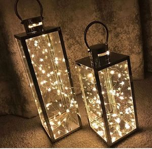 Farol de Acero Inoxidable Decorativo Personalizado para Interiores y Exteriores, Farol de Piso Estilo Moderno Rústico, Farol Decorativo Hecho a Mano - Product Image 2