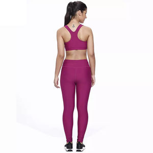 Ensemble de yoga OEM 2026 pour femme, couleur unie, haute qualité, sans couture, deux pièces, personnalisable, pour la gym et le fitness, à prix réduit - Product Image 4
