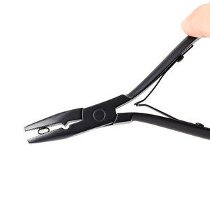 Pince à extensions capillaires professionnelle de haute qualité en acier inoxydable chirurgical argenté, personnalisable, pour usage commercial - Product Image 2