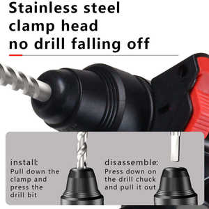 <span class=keywords><strong>สว่าน</strong></span>เจาะคอนกรีตแบบ<span class=keywords><strong>โรตารี่</strong></span> ขนาด 26 <span class=keywords><strong>ม</strong></span><span class=keywords><strong>ม</strong></span>. กำลังไฟ 1800 วัตต์ สำหรับงานอุตสาหกรร<span class=keywords><strong>ม</strong></span> น้ำหนักเบา ใช้สำหรับรื้อถอน - Product Image 2