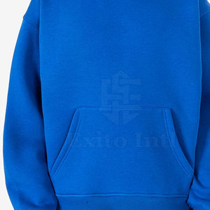 Sudadera con Capucha 100% Algodón, Hombros Caídos, Felpa Gruesa, Color Sólido, Invierno, Ecológica, Ropa Casual Personalizada - Product Image 5