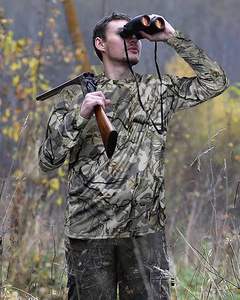 เสื้อเชิ้ตผู้ชายลายพรางสำหรับล่าสัตว์ แขนยาว แห้งเร็ว น้ำหนักเบา ป้องกันแสงแดด UPF 50+ เหมาะสำหรับตกปลา - Product Image 3