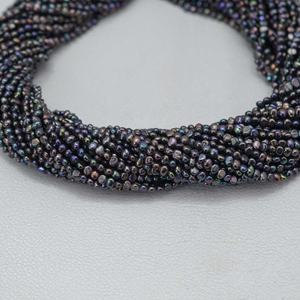 3mm 3.5mm Natural Peacock Rainbow Freshwater Pearl Uneven Tumble Beads Semi Precious Loose Gemstones Beads <b>Strings</b> DIY Jewelry - Product Image 5