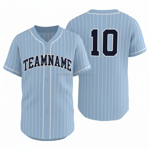 Camiseta de Béisbol Personalizada OEM, Uniforme de Venta Caliente, Serigrafía, Logotipo Bordado en 3D, Sóftbol, Tallas Grandes, Transpirable, de Secado Rápido - Product Image 6