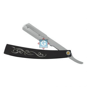 Navaja de Afeitar Recta para Hombre con Mango de Madera y Hoja de Acero Inoxidable, Navaja para Limpiar la Barba - Product Image 5