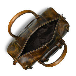 Bolsa de Viaje de Cuero Genuino de Gran Capacidad con Logotipo Personalizado, Nuevo Estilo, al Mejor Precio - Product Image 5