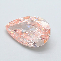 Diamante sintético suelto de color rosa intenso, cultivado en laboratorio, certificado por IGI, corte excelente, 1.87 quilates, claridad VS2.