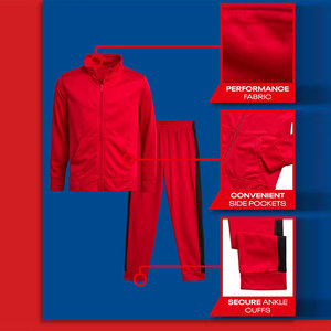 Ensemble de survêtement haute performance pour homme, logo personnalisé, ensemble athlétique, tissu respirant et à séchage rapide, vêtements de sport pour entraînement et exercice - Product Image 4