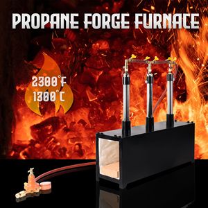 Horno Industrial de Tres Quemadores de Propano para Forja de Cuchillos con Gran Capacidad y Puerta Única - Product Image 2