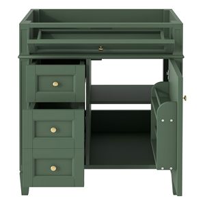 Modern 30\" Bathroom Vanity <b>Storage</b> Cabinet with <b>2</b> <b>Drawers</b> and Tip <b>Drawer</b> Sink NOT INCLUDED Contemporary Style - Product Image 2