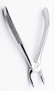 Forceps d'extraction dentaire manuels ergonomiques pour incisives supérieures et canines, à bec étroit fendu, poignée texturée, en acier inoxydable - Product Image 5