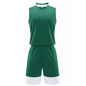 Uniformes de baloncesto de diseño moderno, conjunto de ropa deportiva con logotipo personalizado, uniforme de baloncesto de color sólido para entrenamiento - Product Image 6