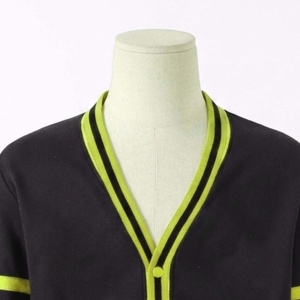 Cárdigan de Mujer, Estilo Vintage, Casual, Negro y Gris, Tejido, Ecológico, Bordado, Cuello en V, Manga Larga, Doble Botonadura - Product Image 6