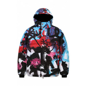 OEM Winter Streetwear High Quality Designer Puffer Jacket Custom Print <b>Pattern</b> Windproof Warm Down Bubble Jacket <b>For</b> Men - Product Image 2