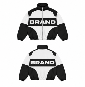 Chaqueta Deportiva Cortavientos con Logotipo DTF 100% Nailon Poliéster para Hombre, Conjunto de 2 Piezas, Pantalón y Chaqueta con Cremallera, Nuevo Diseño, Traje Deportivo de Invierno - Product Image 2