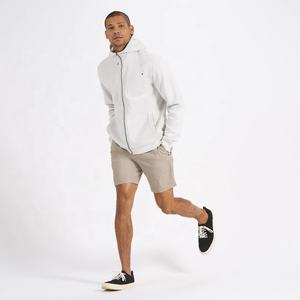 Sweats à capuche zippés en coton pour hommes Vêtements de sport décontractés avec design zippé Sweats d'automne teints en couleur unie Nouvelle collection - Product Image 4