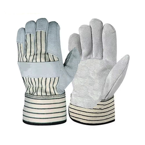 Guantes de Trabajo de Cuero Vacuno, Guantes Industriales de Cuero Canadiense, Guantes de Trabajo Resistentes con Doble Palma para Protección de Manos - Product Image 2