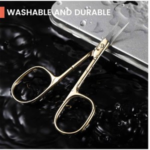 Ciseaux à cuticules en acier inoxydable, ciseaux de précision courbés pour manucure, coupe-cuticules - Product Image 5