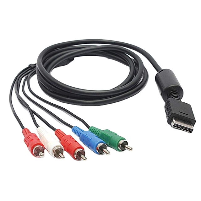 High Definition Component 5RCA AV Audio Video HD TV Cable Cord for PlayStation PS 2 and PS 3 Controller Console System to HDTV