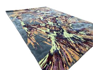 Alfombra de lana con mechones hecha a mano colorida para sala de estar dormitorio alfombra con mechones a mano de alta calidad decoración Floral Tapis - Product Image 5