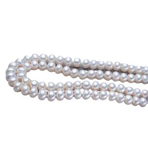 Collier de perles double couche pour femme Tielian, 8-9 mm, rond, brillant, Mantou, avec accessoires en cuivre doré, vente en gros - Product Image 5