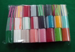 HC0083 24 Rolls Yarn Precut <b>Hook</b> Rug Making <b>Crochet</b> Bundles Striped Yarn for DIY Home Decoration - Product Image 2
