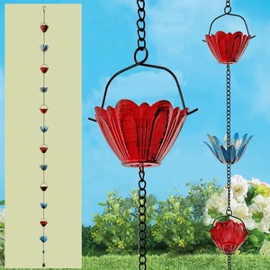 Cadena Metálica para Agua de Lluvia, para Decoración de Jardines Contemporáneos - Product Image 3