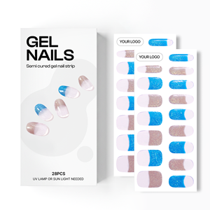 Uñas de Gel Semi Curadas de Calidad Profesional Coreanas 100% Reales, Aptas para Veganos, Libres de Crueldad Animal, No Tóxicas, Adhesivos para Uñas, Manicura al por Mayor - Product Image 1
