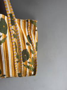 Sac fourre-tout en coton bohème à rayures brodées, ouvert en dessus, pour le shopping, toutes saisons, pour femme - CADEAU POUR ELLE - Product Image 5